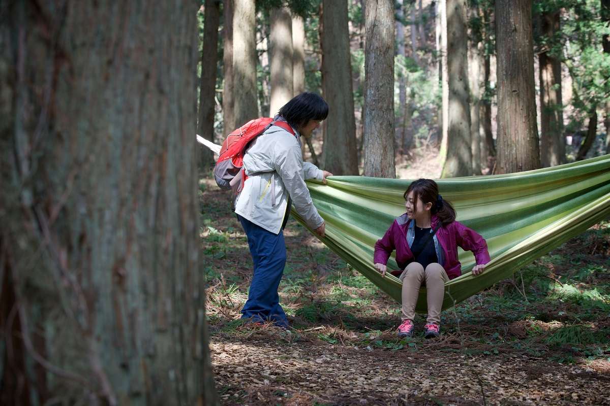 島根県飯南町のゴールデンウイークイベント「森のお昼寝」の開催時の様子