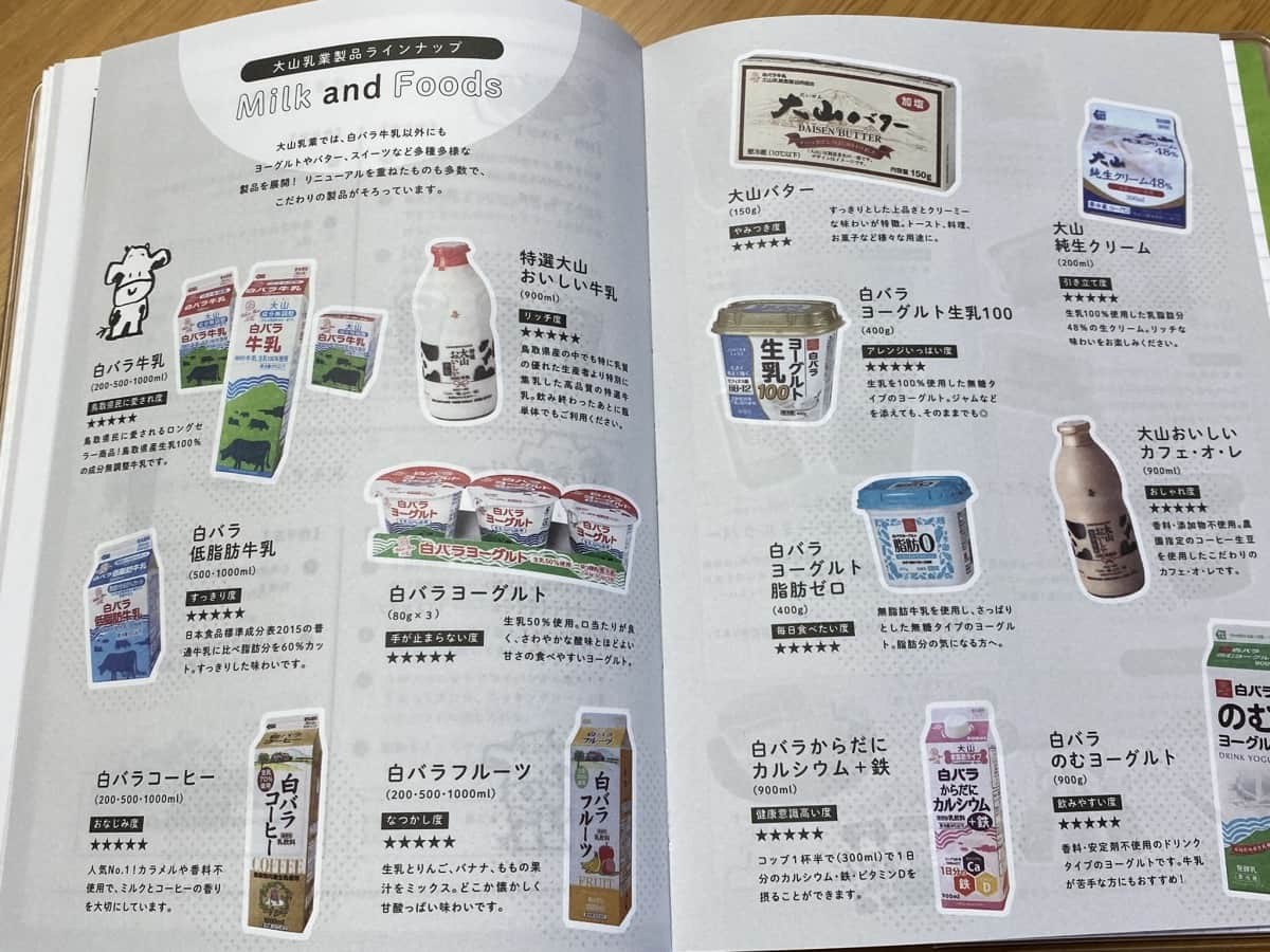 鳥取県_白バラ牛乳_手帳_グッズ_通販_購入方法