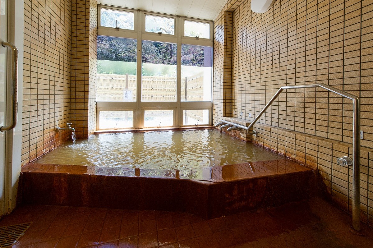 島根県雲南市のおすすめ日帰り温泉『まめなかセンター塩ヶ平温泉』の内湯の様子