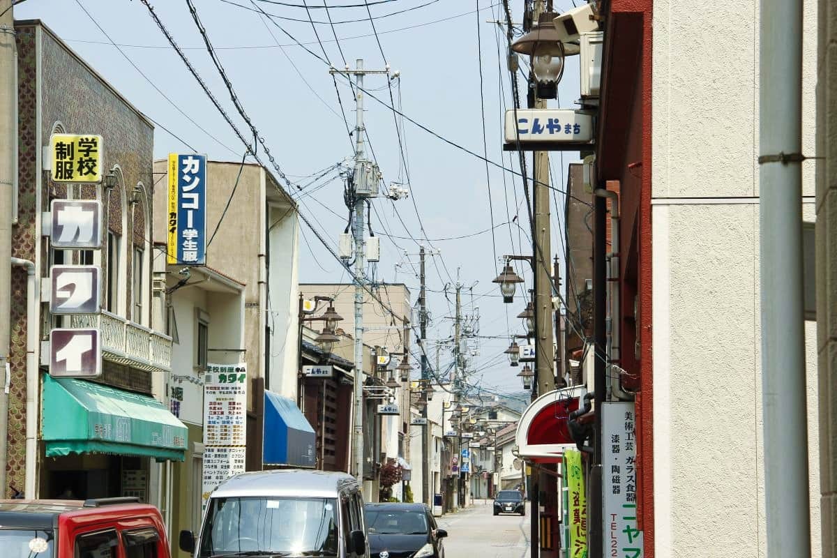 浜田市紺屋町・新町周辺の風景