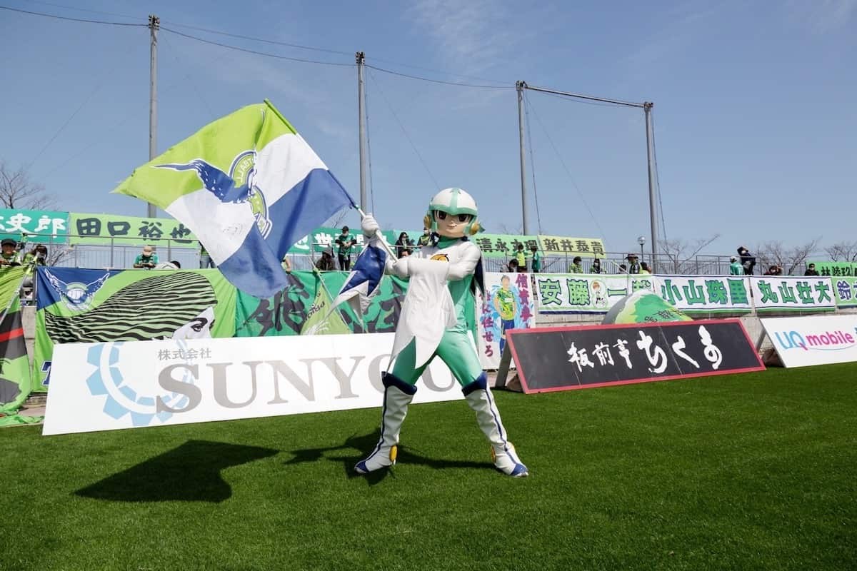 鳥取県のプロサッカークラブ「ガイナーレ鳥取」のガイナマン