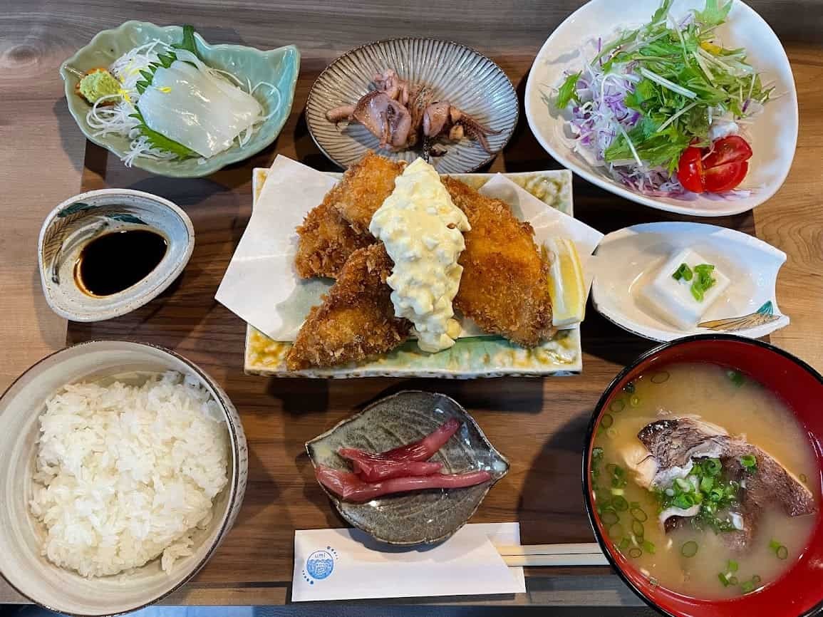 島根県松江市にある「海鮮海彦」のランチ定食