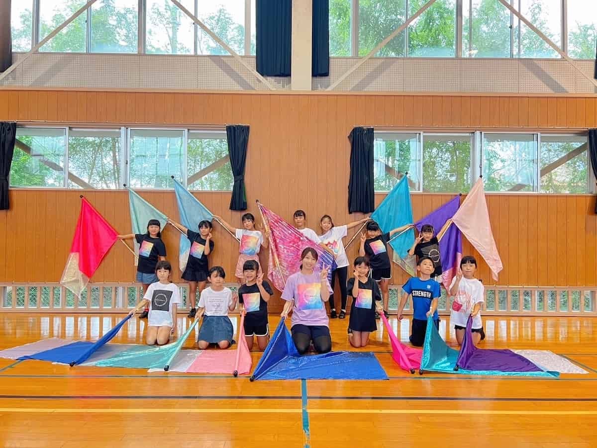 「Tottori color guard Ribbon（鳥取カラーガードリボン）」のみなさん