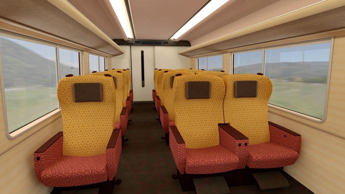 たJR特急列車「やくも」の新型車両のデザイン案
