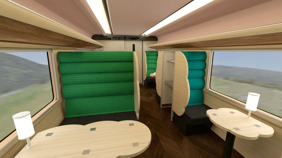 JR特急列車「やくも」の新型車両のデザイン案