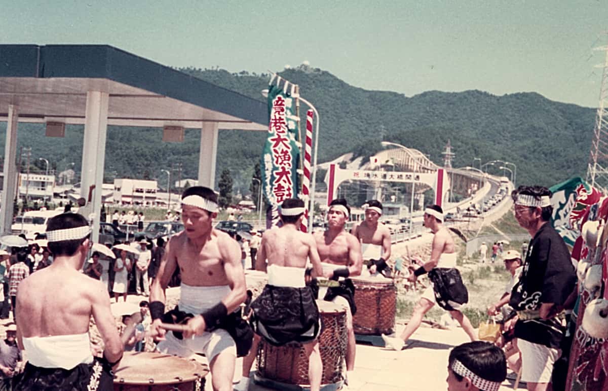 鳥取県境港が誇る郷土芸能「境港大漁太鼓」の昔の写真