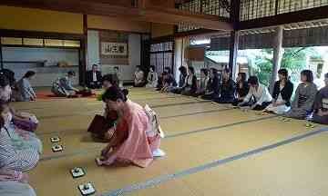 島根県出雲市のイベント「一畑薬師茶会」の開催中の様子