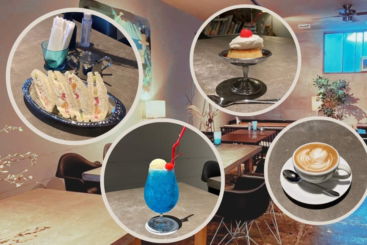 島根県出雲市のレトロカフェ『純喫茶kaka』の店内やメニュー