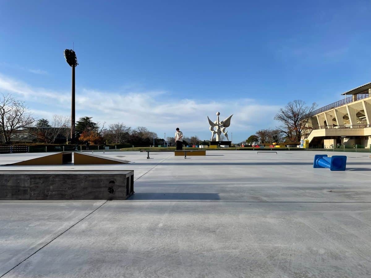 島根県松江市の『松江市総合運動公園』に新しく完成したスケートボート専用パーク
