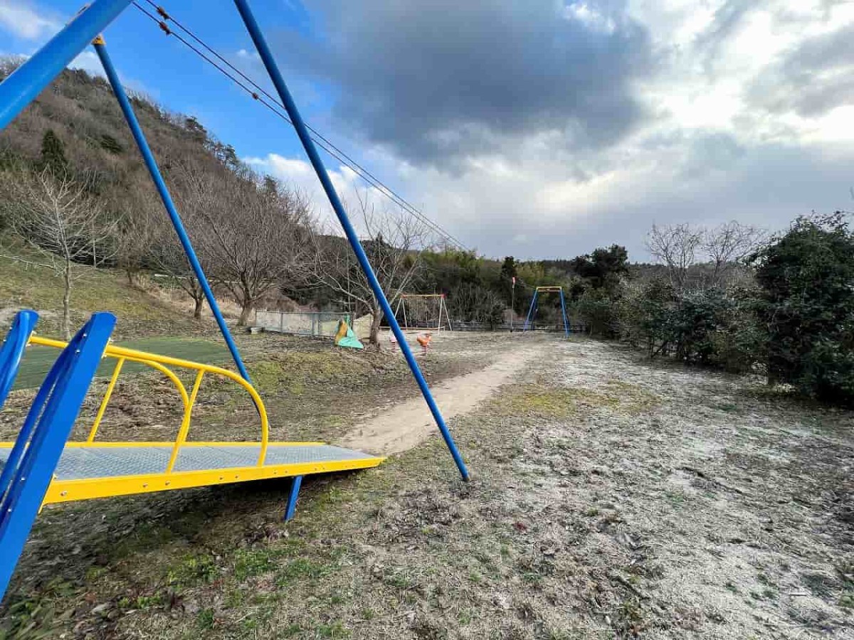 島根県松江市玉湯町の大谷地区にある『城床ふるさと公園』の様子