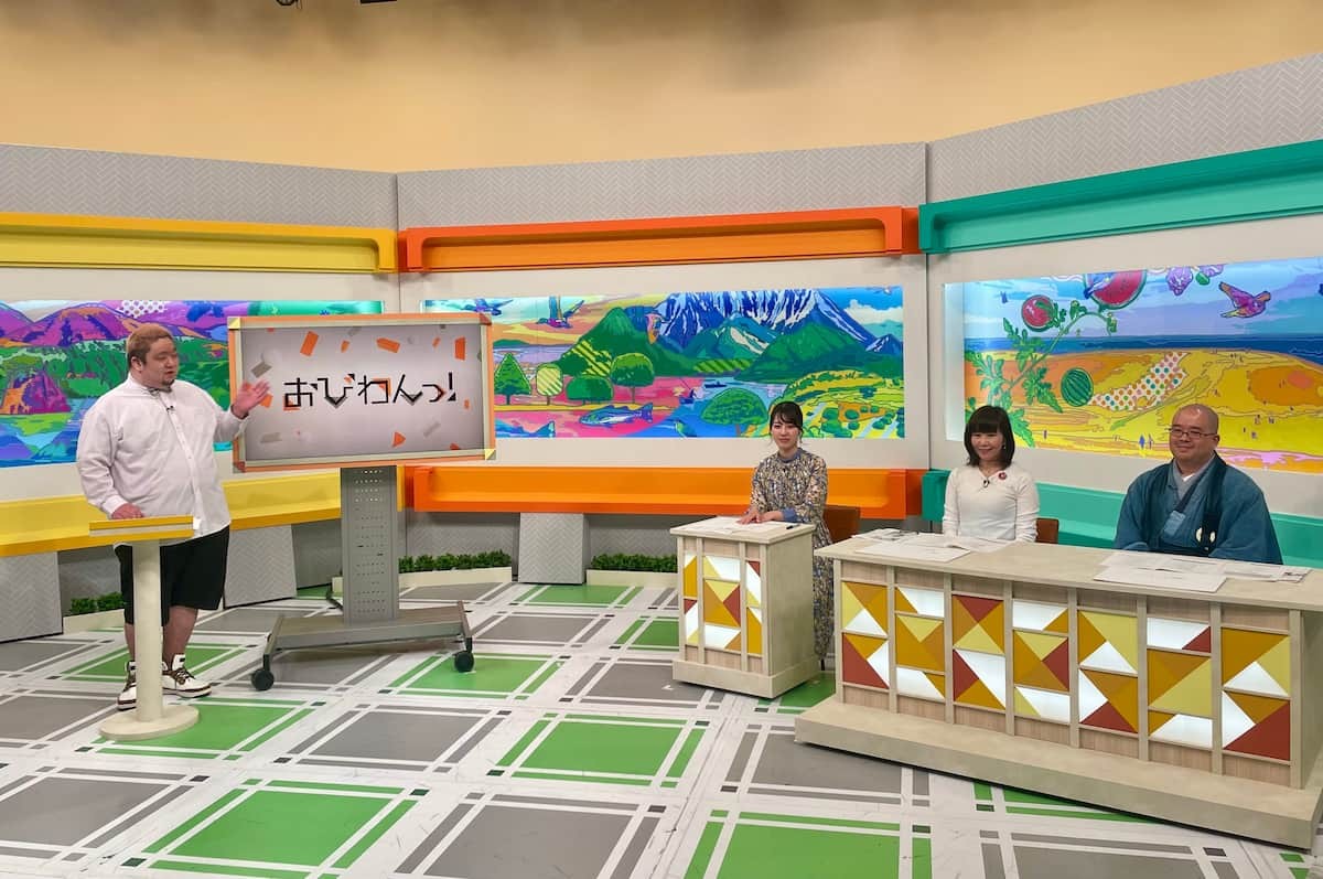 2023年4月から日本海テレビで放送が始まる夕方の新ローカル番組「おびわんっ！」のスタジオ