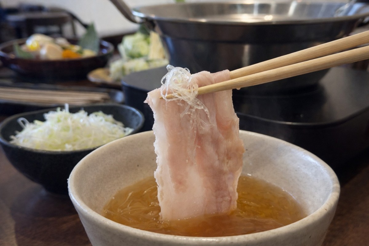 島根県松江市にある『豚しゃぶ 和』のしゃぶしゃぶ鍋コース