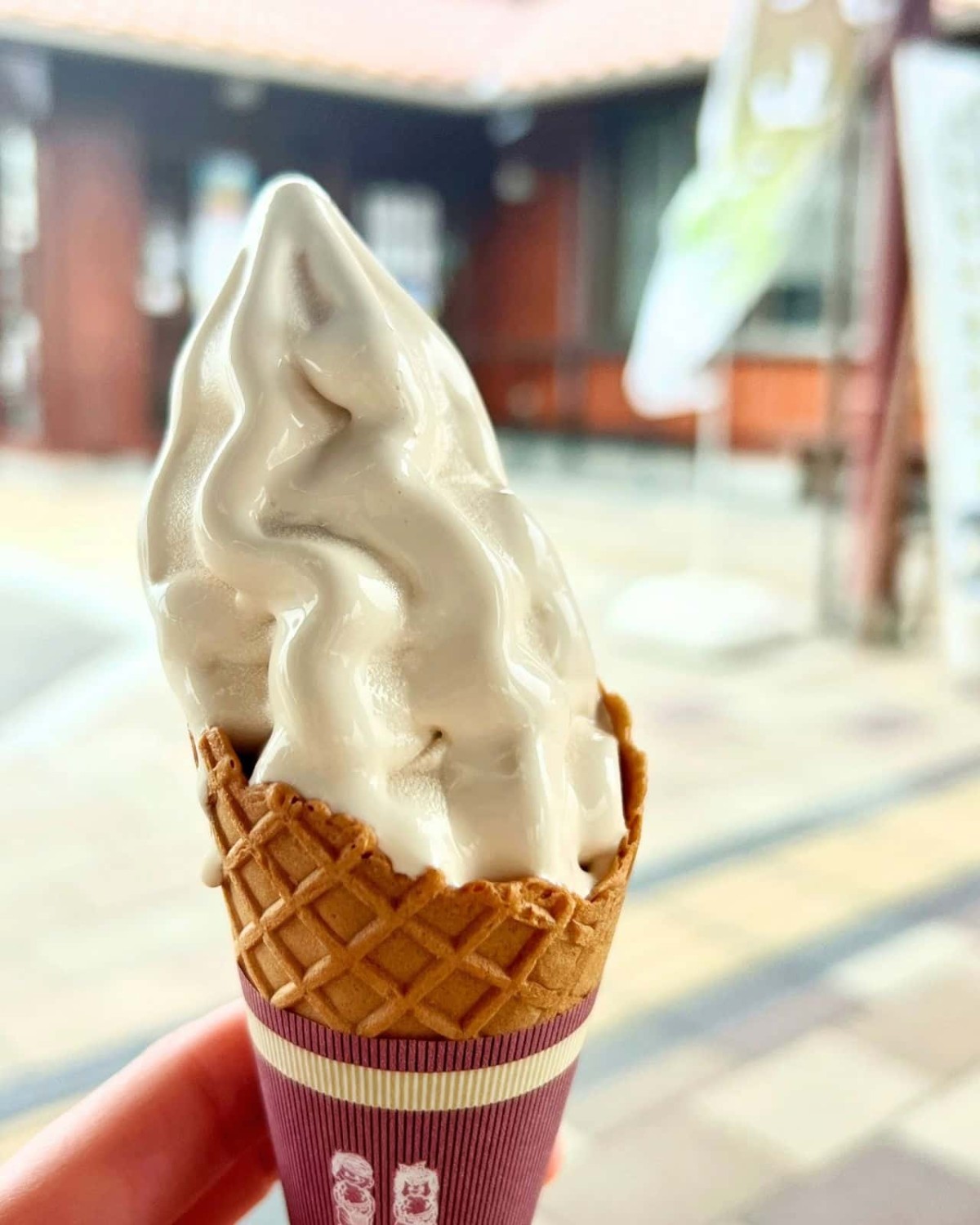 鳥取県西伯郡大山町にある『道の駅 大山恵みの里』のソフトクリーム