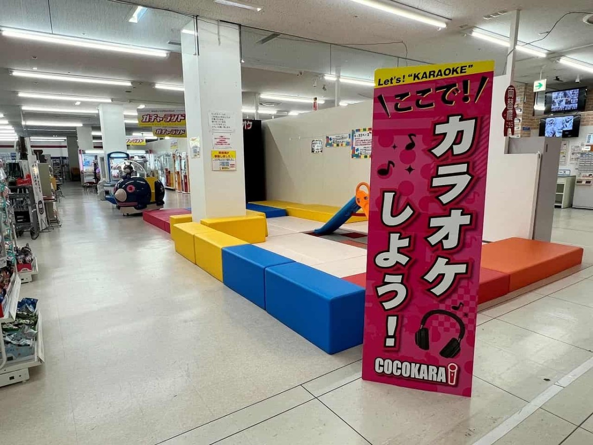 島根県出雲市のショッピングセンター『ViVA』内にあるカラオケボックス「ココカラ」の様子
