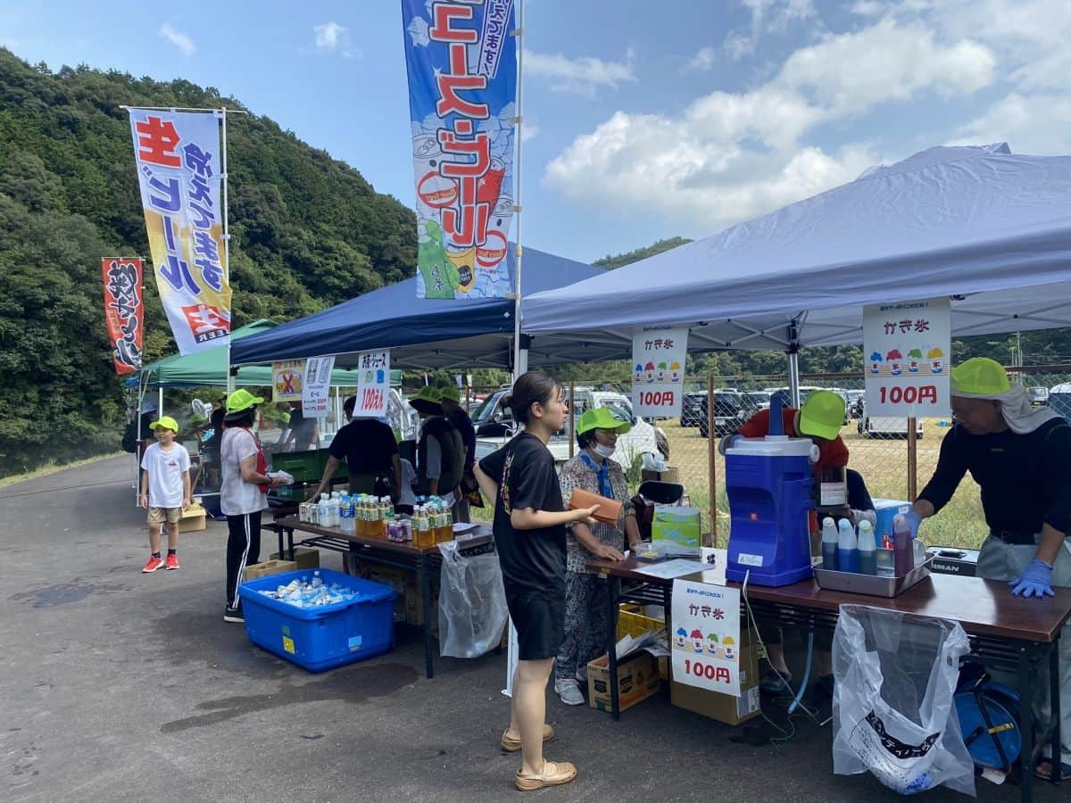 島根県浜田市で開催されたイベント「かっぱランド夏祭り」に出店していた屋台