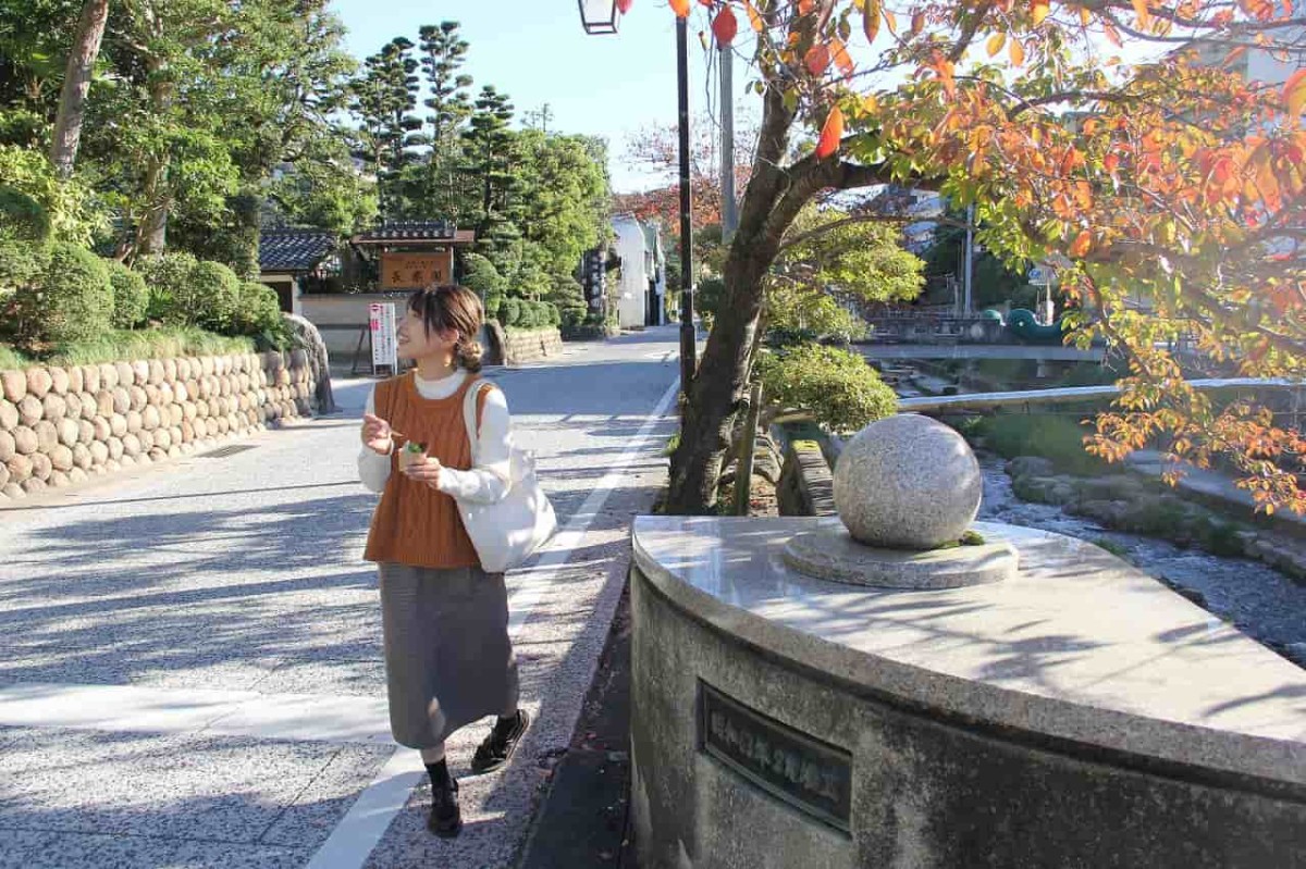 島根県松江市にある玉造温泉街の様子