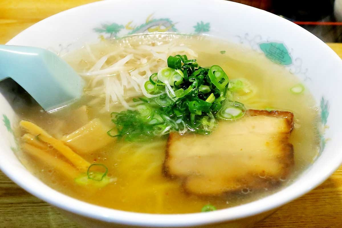 島根県松江市玉湯町にある『龍頭』のラーメン