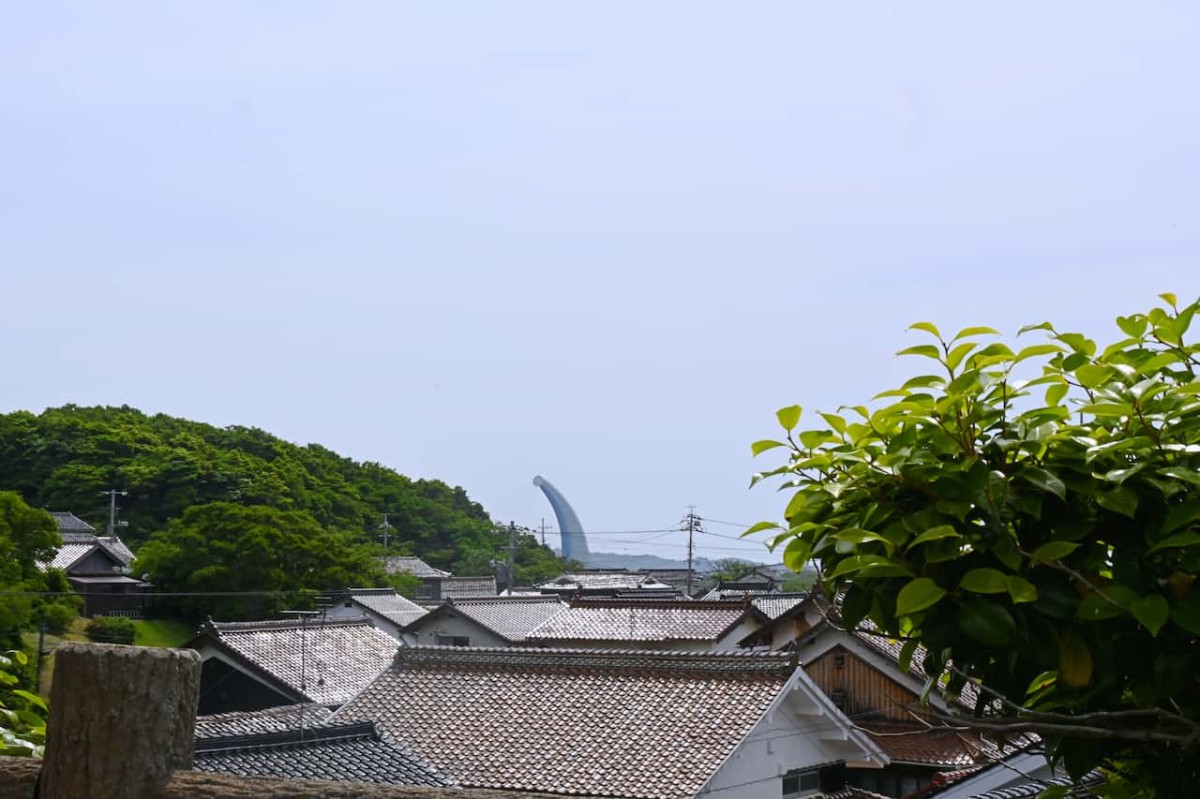 島根県江津市にある『波子駅』からの眺め