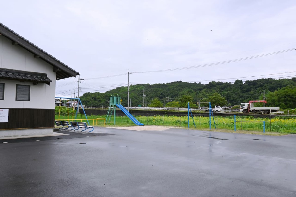 鳥取県西伯郡伯耆町にある『立岩農村公園』の様子