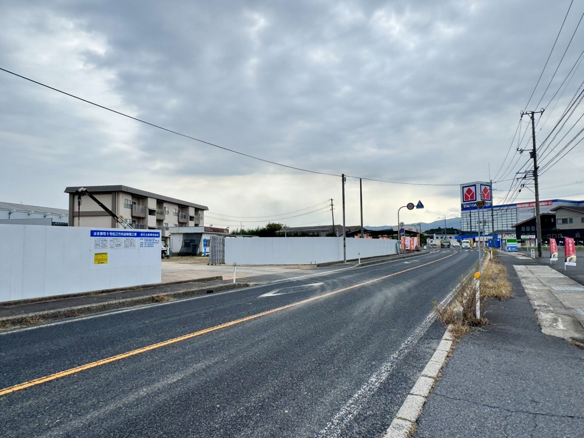 はま寿司９号松江竹矢店の工事現場