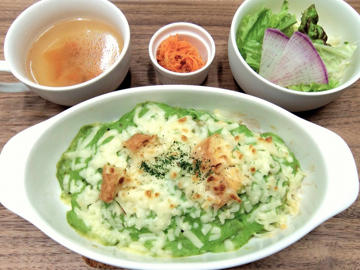 松江市白潟本町の八百屋カフェ『rooot』の豆乳ソースのドリア