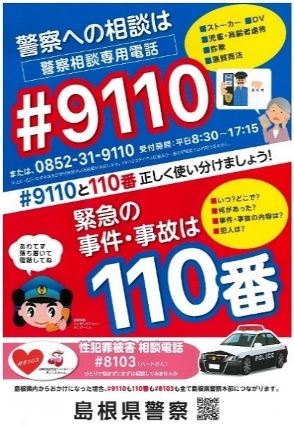 110番の日のポスター