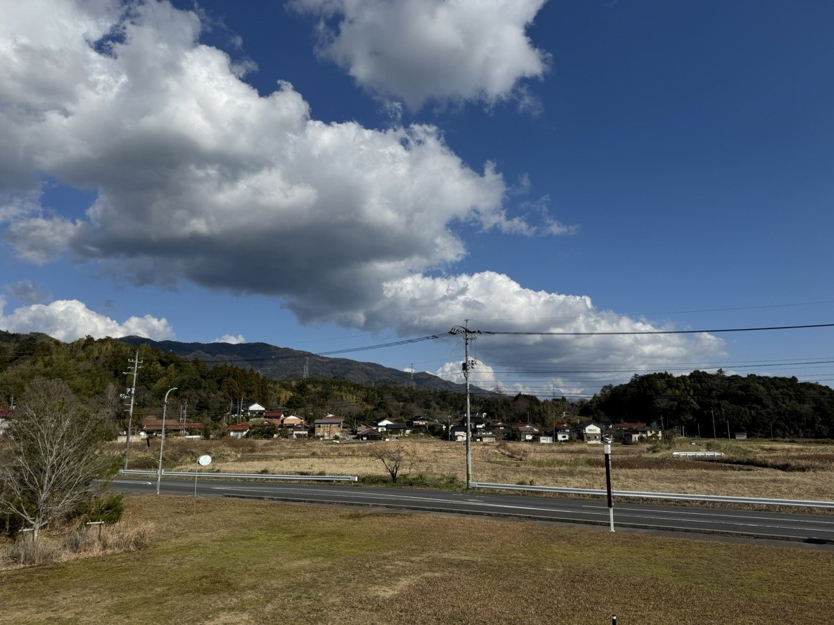 松江市北陵町にある公園『集いの広場』の山頂からの眺め
