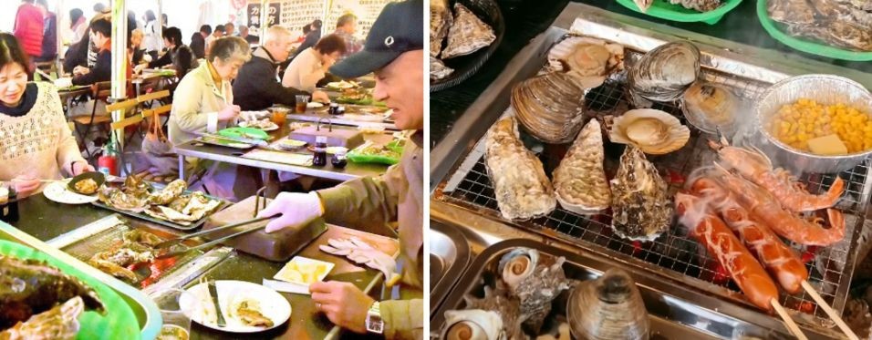 米子市に期間限定で登場する出張カキ小屋『牡蠣奉行』の料理イメージ