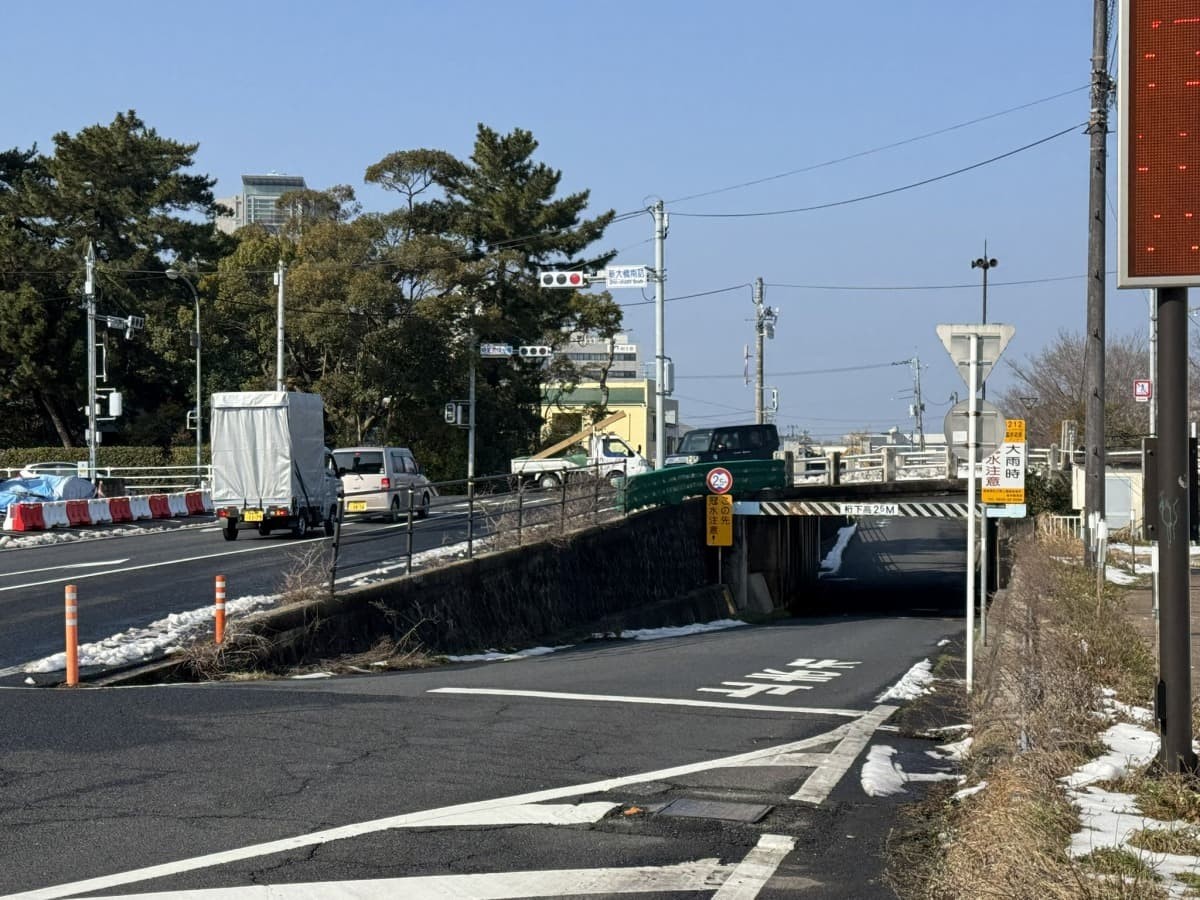 松江新大橋のアンダーパス