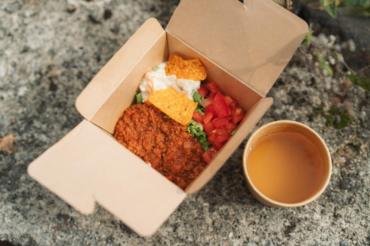 大田市・三瓶山で楽しむ体験ツアー「三瓶山・早朝リフトトレック～空飛ぶ至福ランチ～」のランチ