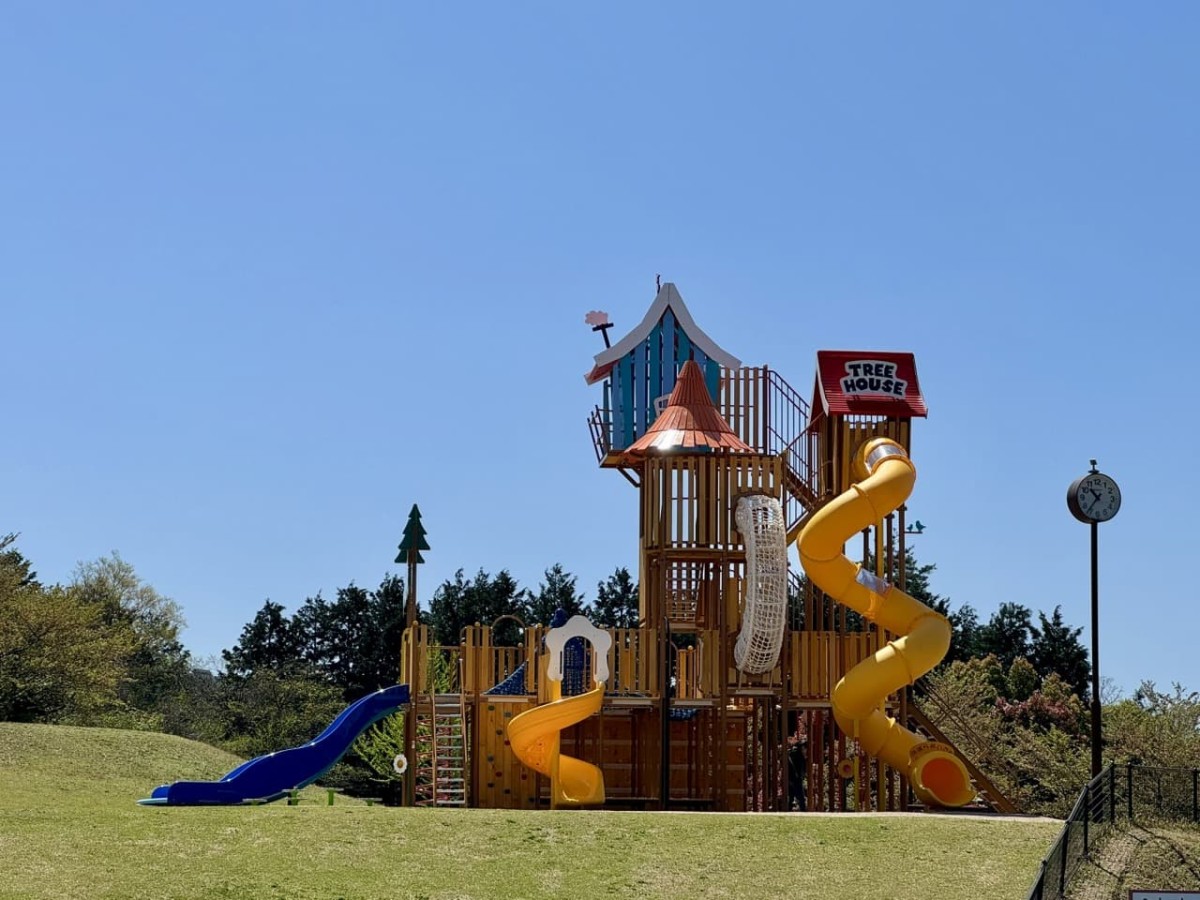 鳥取県伯耆町の遊び場『伯耆町総合スポーツ公園』のリニューアルした遊具