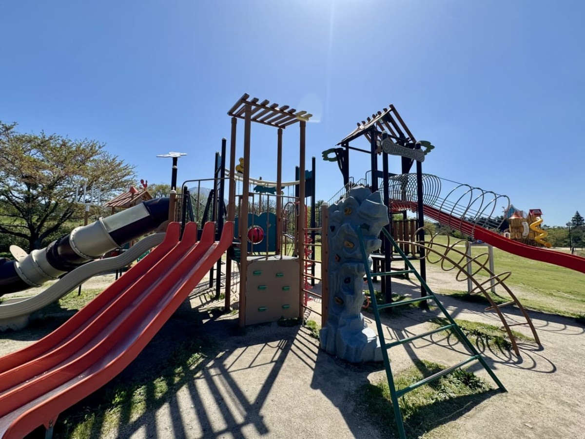 鳥取県伯耆町の遊び場『伯耆町総合スポーツ公園』の遊具
