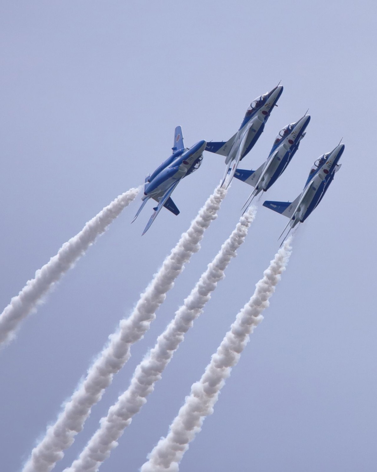 美保基地航空祭の飛行ショーの様子