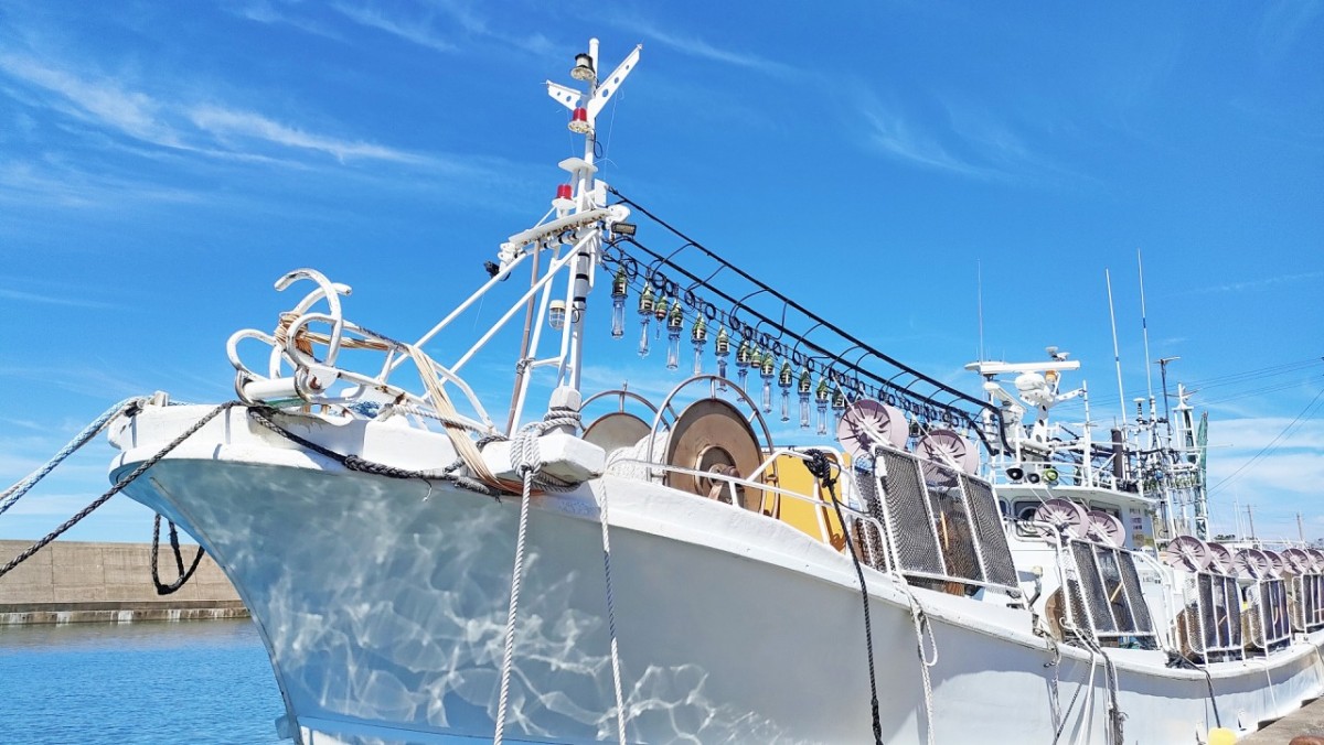 イカ釣り漁船