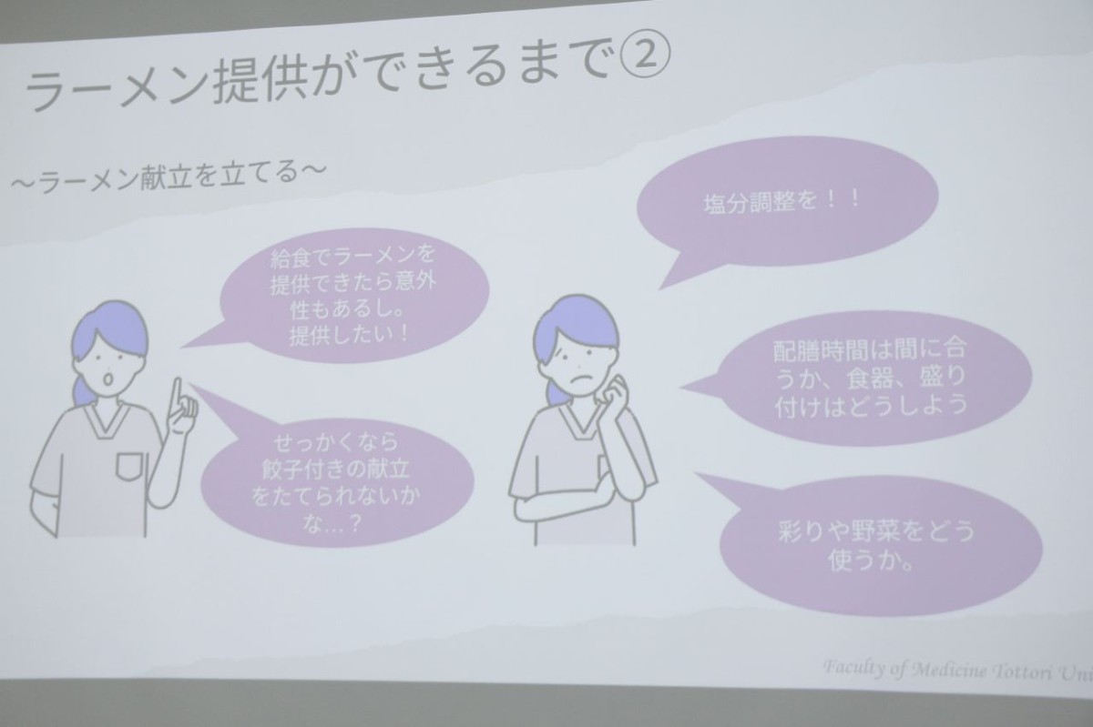 試食会のスライド資料