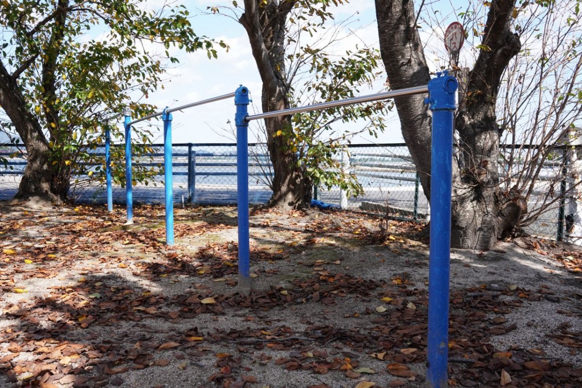 島根県松江市八束町馬渡・大根島にある『馬渡公園』の鉄棒