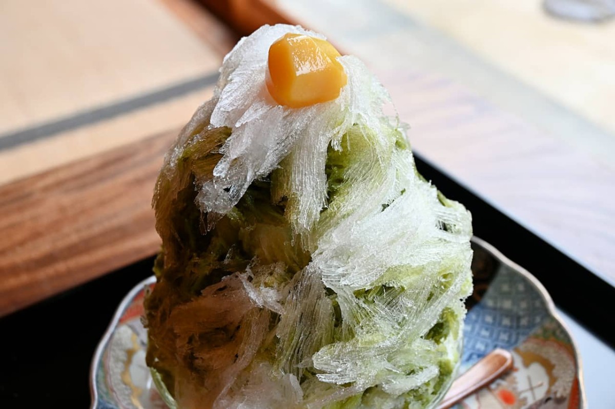 島根県邑智郡邑南町にある『茶と糀 梅田屋』のかき氷