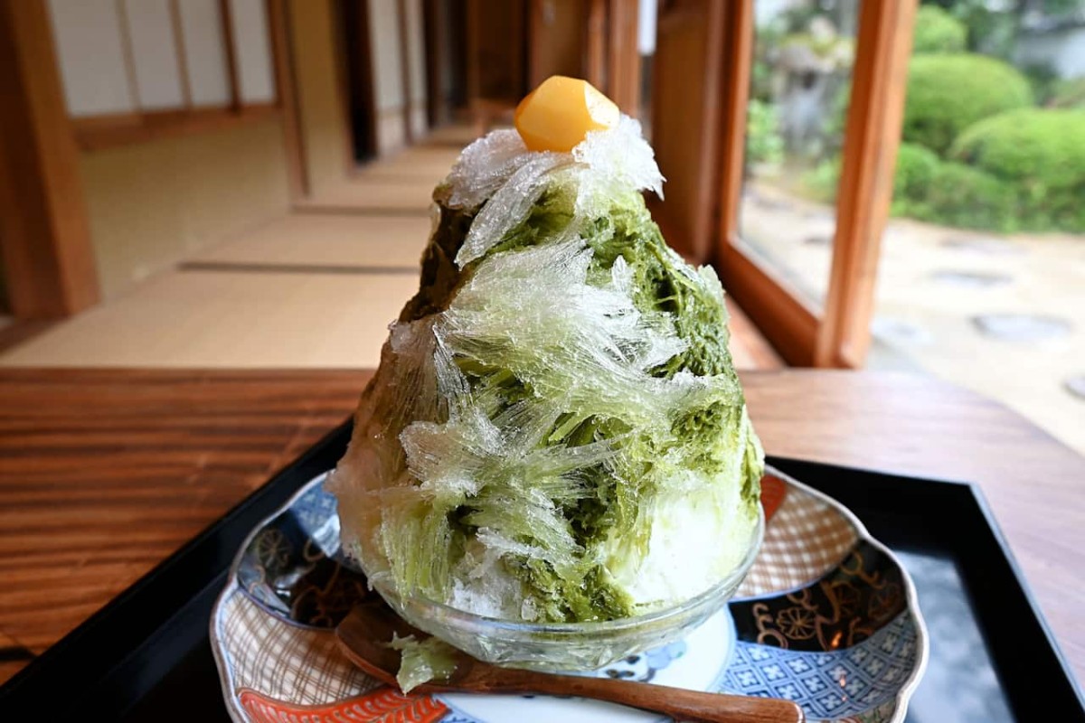 島根県邑智郡邑南町にある『茶と糀 梅田屋』のかき氷