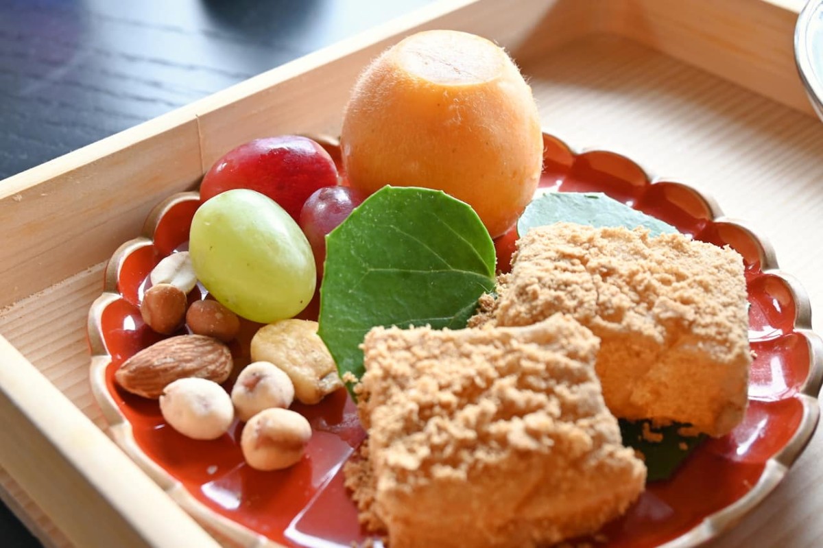 島根県大田市にある『清水大師寺』寺カフェの「抹茶セット」