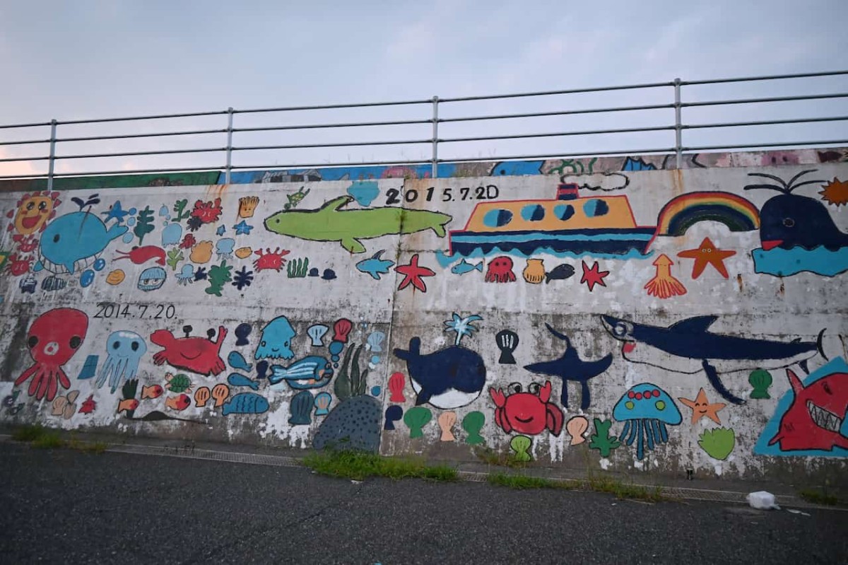 鳥取県鳥取市にある「酒津漁港」周辺の様子