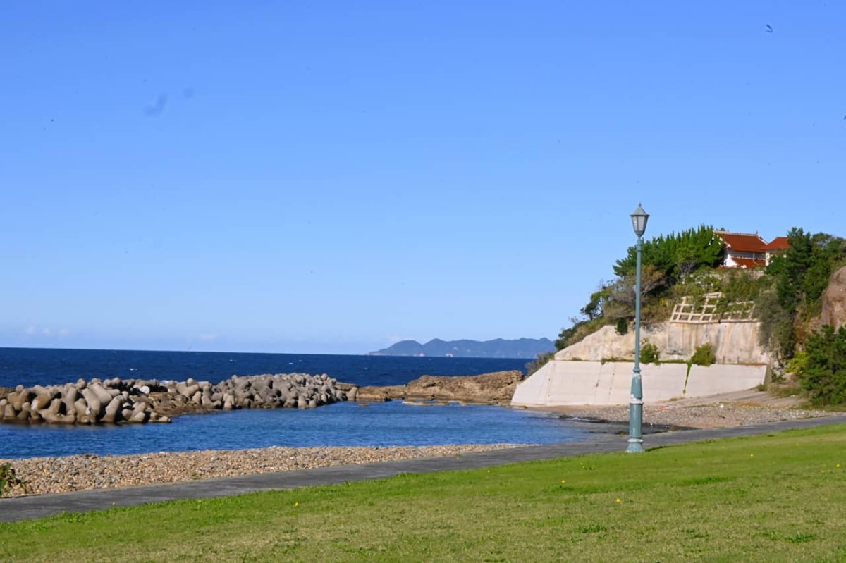 島根県出雲市にある『田儀港海岸公園』の様子