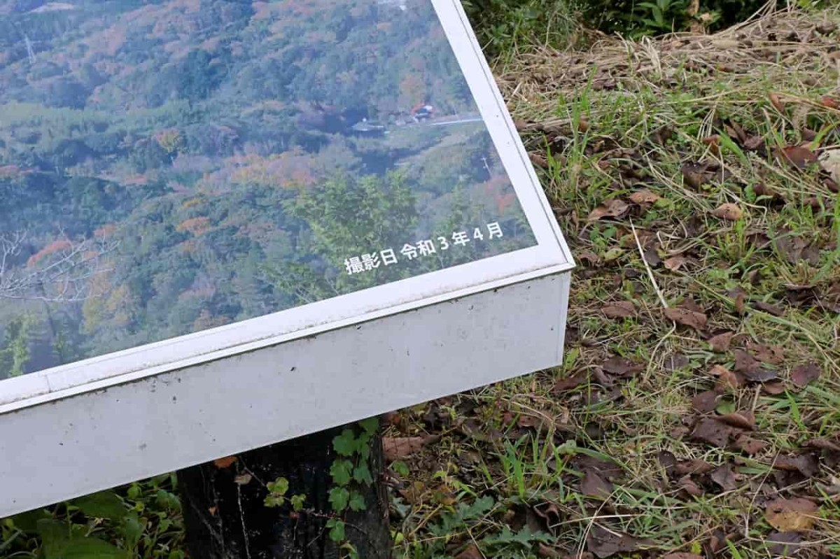 島根県益田市にある「比礼振山」のパノラマ看板