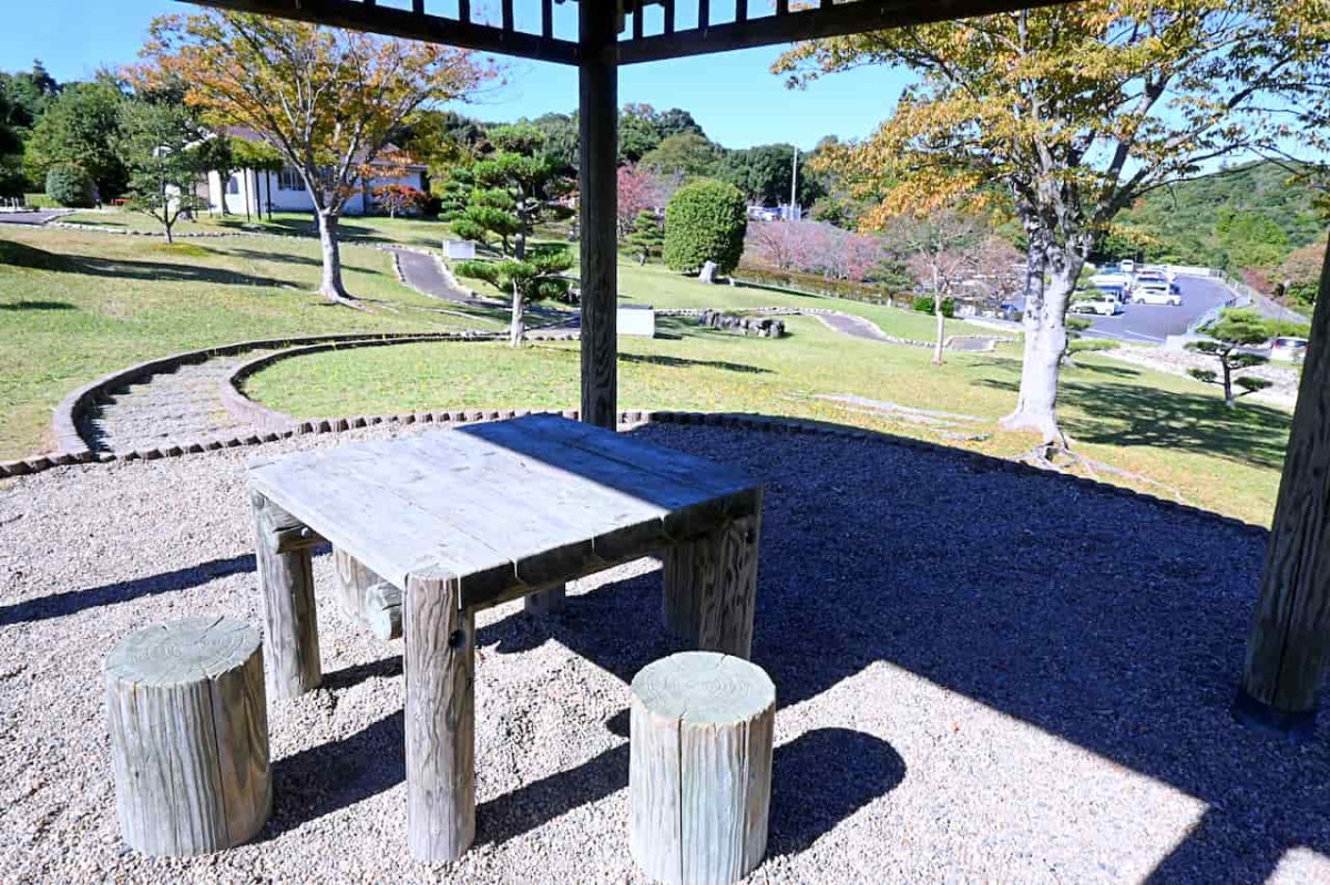 島根県出雲市にある『湖陵総合公園』の東屋からの景色