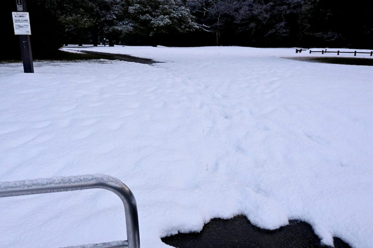 鳥取県米子市にある『福市遺跡公園』の冬の様子