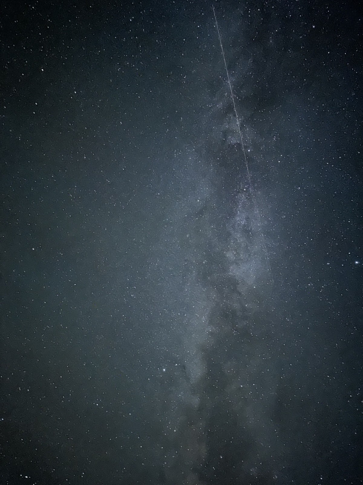 三瓶山の山頂から見る星空