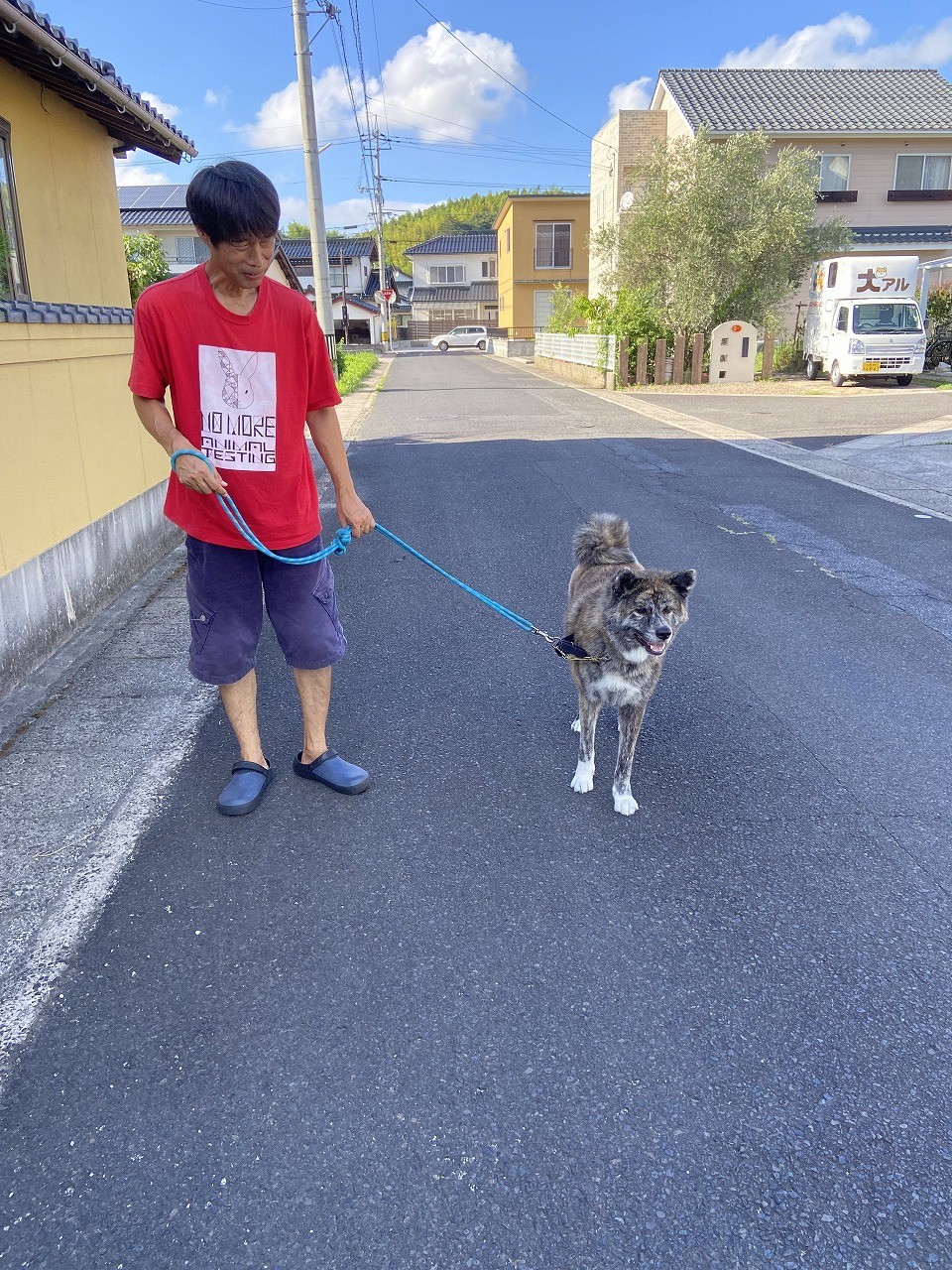 島根県出雲市のドッグシャンプーサービス『犬アル』のペットシッターサービスの様子