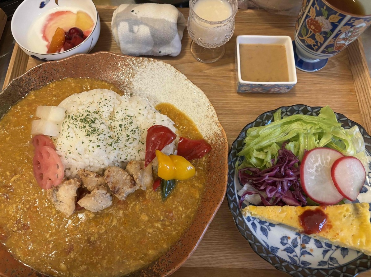 鳥取県境港市にオープンした『お庭カフェbriller』のランチメニュー