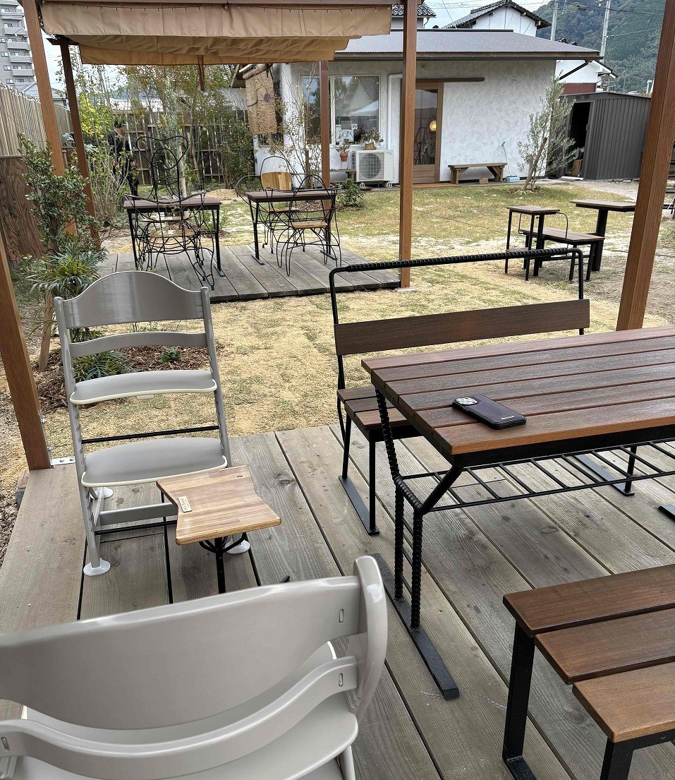 鳥取県境港市にオープンした『お庭カフェbriller』の庭