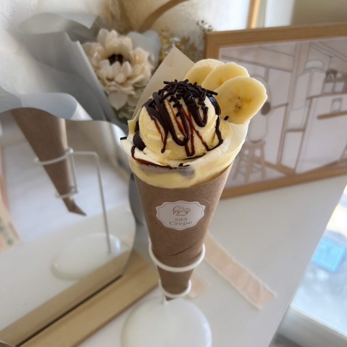 島根県松江市にオープンした『283Crepe松江店』のクレープ
