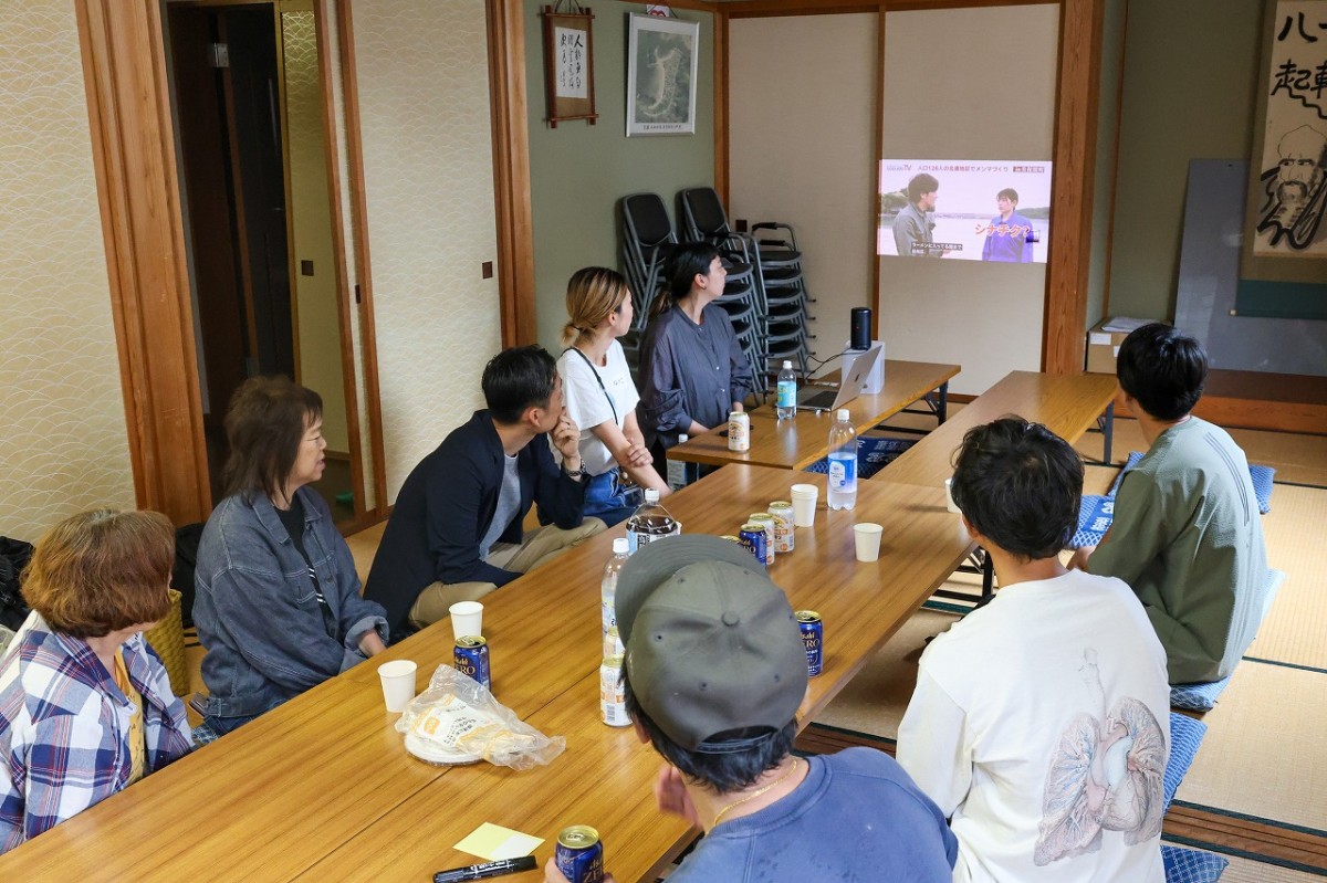 島根県松江市美保関町北浦の団体「キタミカイ」のワークショップの様子